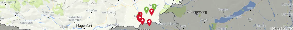 Map view for Pharmacies emergency services nearby Mettersdorf am Saßbach (Südoststeiermark, Steiermark)